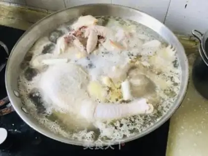 Make Corn carrot and chicken step 1