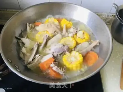 Make Corn carrot and chicken step 7