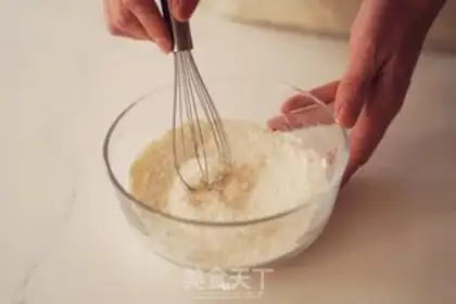 Make Coconut pretzels step 1