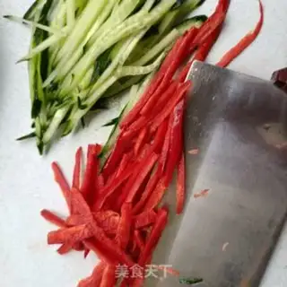 Make Five-coloured chicken silk step 9