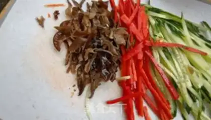 Make Five-coloured chicken silk step 10