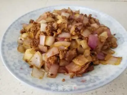 Make Onions, fried meat step 3