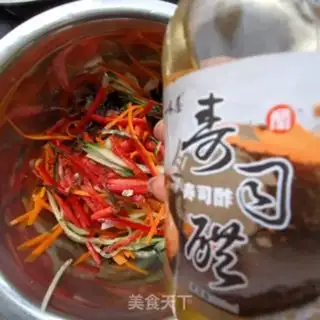 Make Five-coloured chicken silk step 14