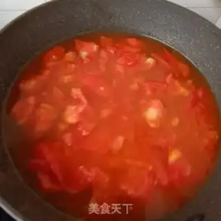 Make Shrimp skinball tomato soup step 5