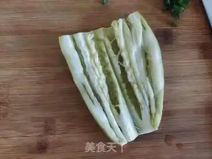 Make Puffed eggplant rice step 3