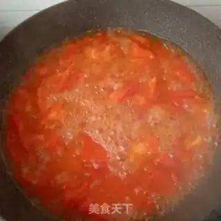 Make Shrimp skinball tomato soup step 13