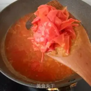 Make Shrimp skinball tomato soup step 14