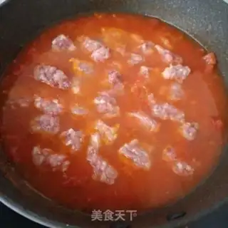 Make Shrimp skinball tomato soup step 16