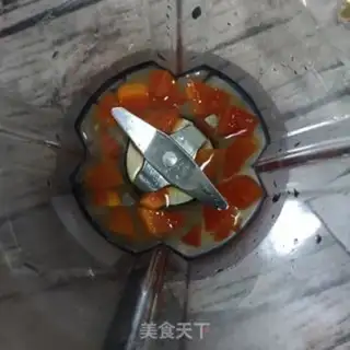 Make Ice melon milk step 1