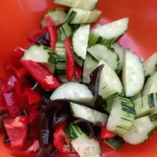 Make Chicken with cucumber step 2