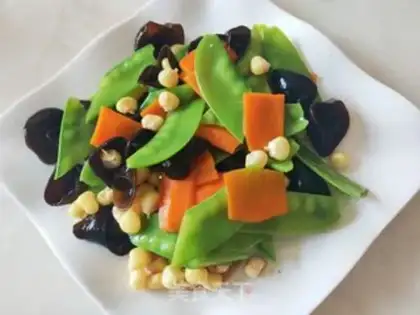 Make Carrot wood with Dutch beans step 9