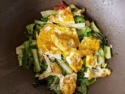 Make Fried omelet step 8