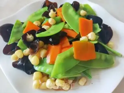 Make Carrot wood with Dutch beans step 10
