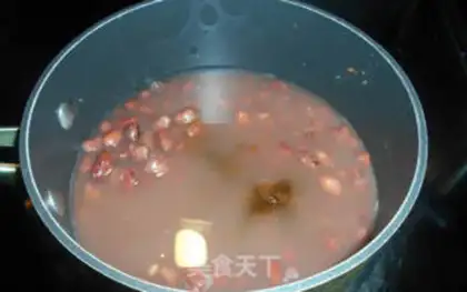 Make Old red bean ice step 1