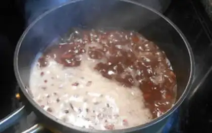 Make Old red bean ice step 2