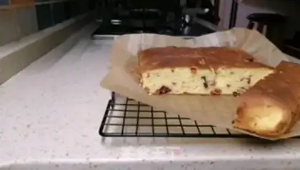 Make Cranberry white chocolate cake step 19