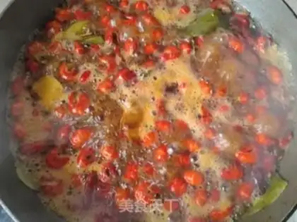 Make Spicy shrimp tails burning corn step 11