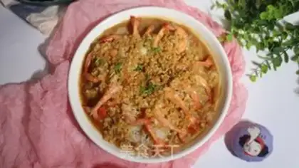 Make A fan of garlic shrimp step 7