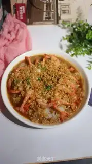 Make A fan of garlic shrimp step 8
