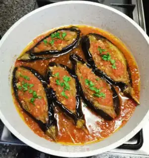 Make Turkish eggplant boat step 20