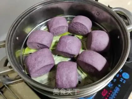 Make Black rice buns step 8