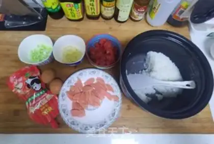 Make Tomato egg rice step 0