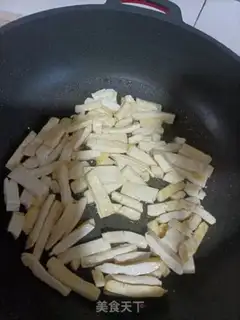 Make Pepper fried tofu step 4