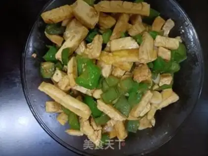 Make Pepper fried tofu step 8