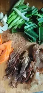 Make Garlic meat step 1