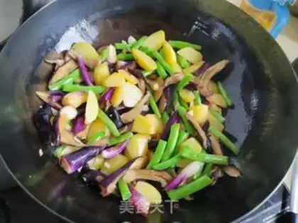 Make Cheese and potatoes and beans step 7
