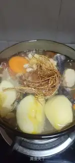 Make Apple carrot chicken foot soup step 7