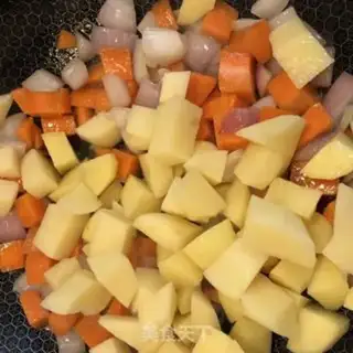 Make Curry beef rice step 8