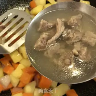 Make Curry beef rice step 9