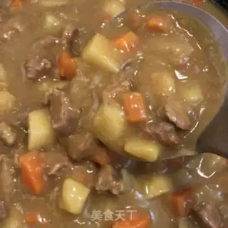 Make Curry beef rice step 12