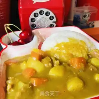 Make Curry beef rice step 13
