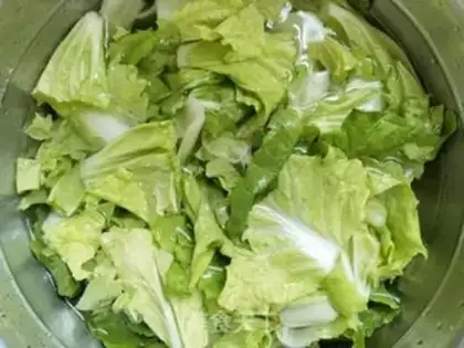 Make ♪ Little cabbage ♪ step 2