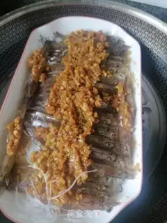 Make Garlic fan steamed shrimp step 10