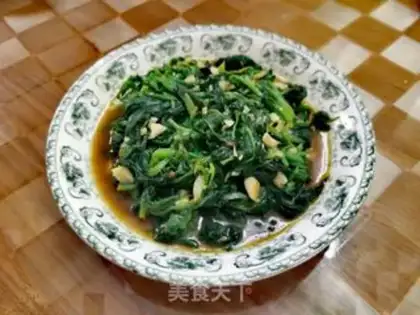 Make Garlic spinach step 9