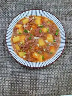 Make Tomato potato beef pan step 11