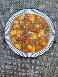 Make Tomato potato beef pan step 13