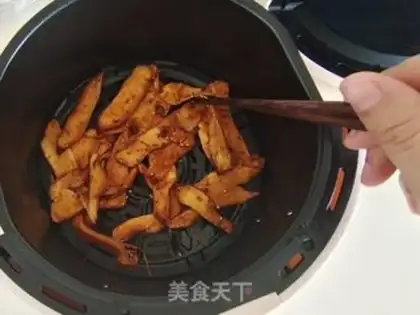 Make Air-fried spicy apricot mushrooms step 4