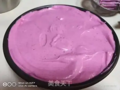 Make Flamingo peach mousse cake step 7