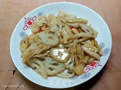Make ♪ Fried Lotus ♪ step 5