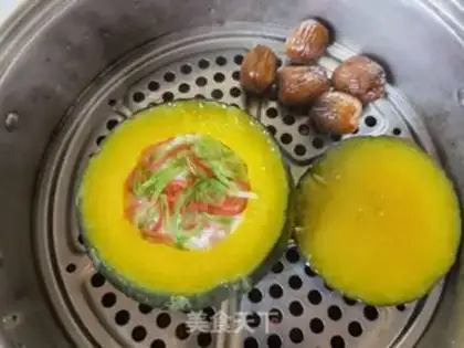 Make Pumpkin veggie rice step 6