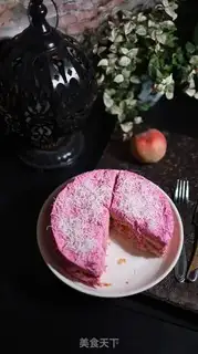Make Flamingo peach mousse cake step 10