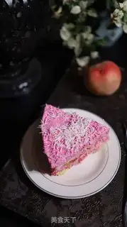 Make Flamingo peach mousse cake step 11