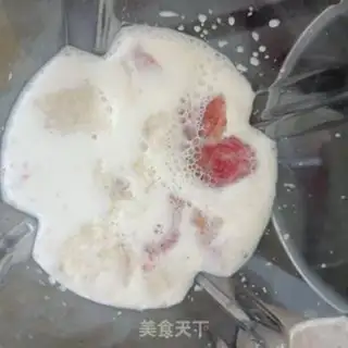 Make Banana peach ice cream step 3