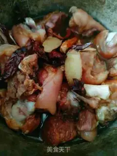 Make High pressure pan, pig hoof step 5