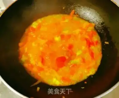 Make Tomato spinach noodles step 5