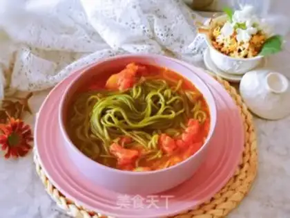 Make Tomato spinach noodles step 11